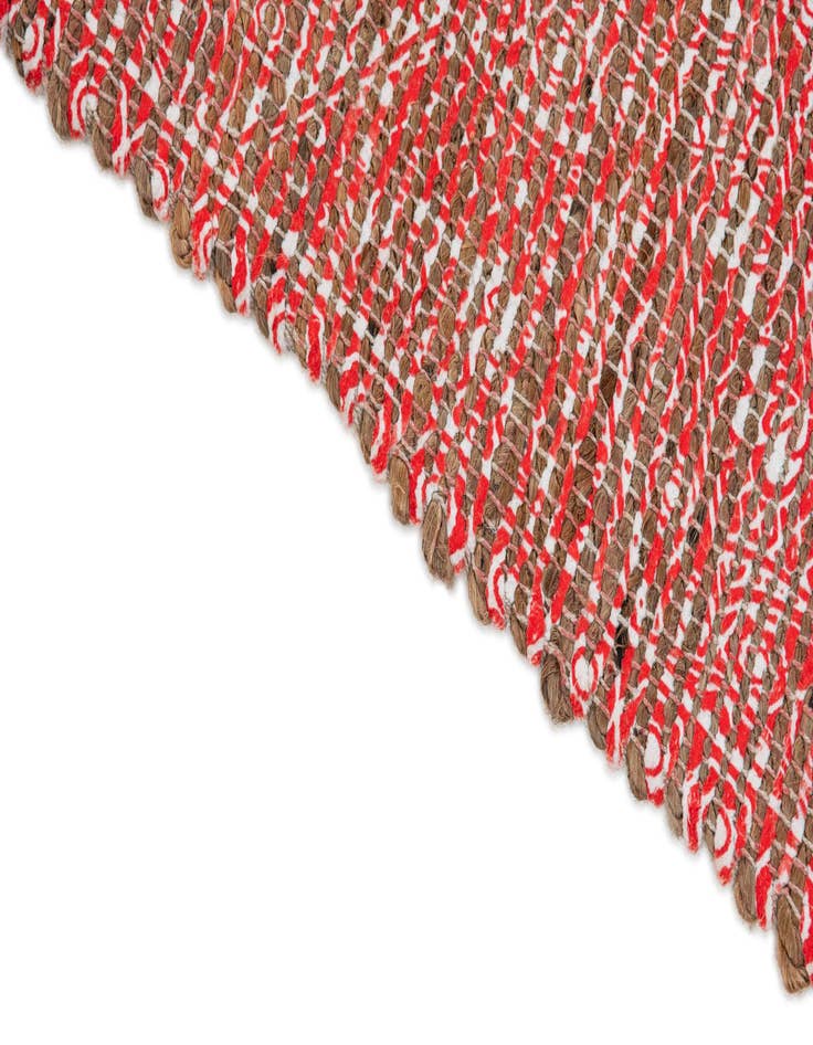 Detail image of  2' 1 x 3'  Hand Woven Chenille Jute Rug