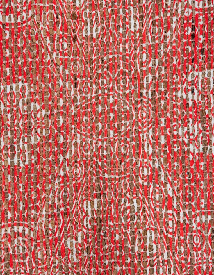 Detail image of  2' 1 x 3'  Hand Woven Chenille Jute Rug