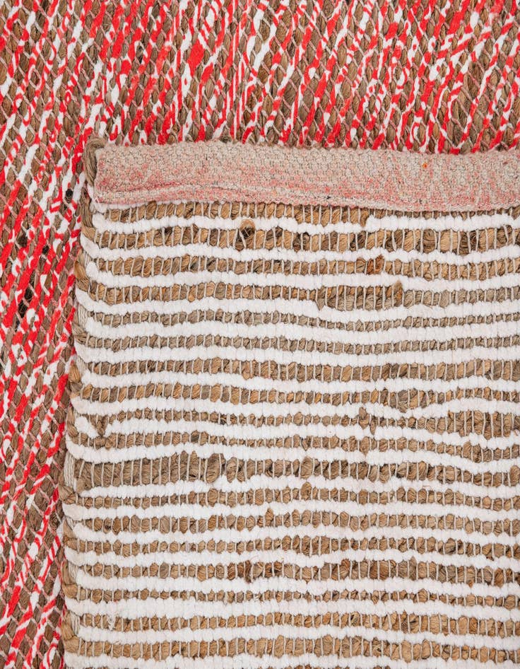 Detail image of  2' 1 x 3'  Hand Woven Chenille Jute Rug