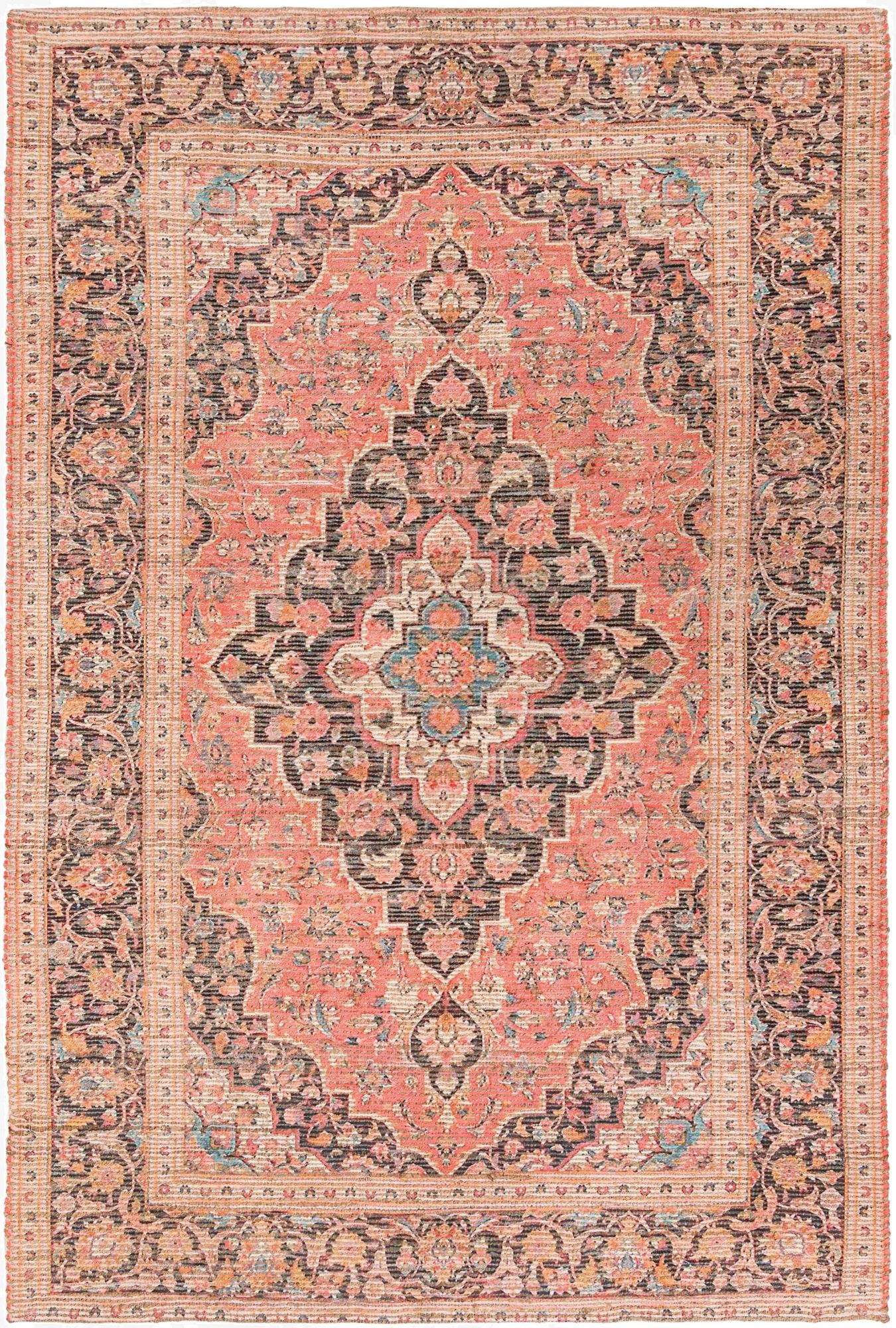  6' 1 x 9' Chenille Jute Rug