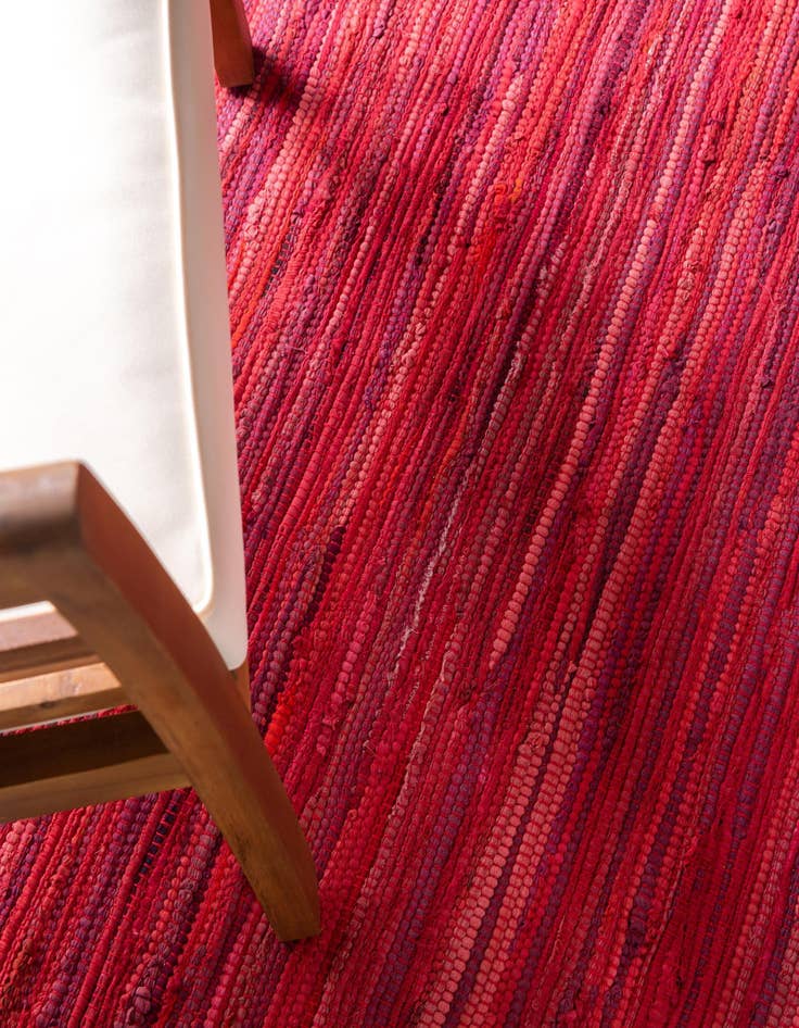 Detail image of  2' 2 x 3'  Hand Woven Chindi Cotton Rug