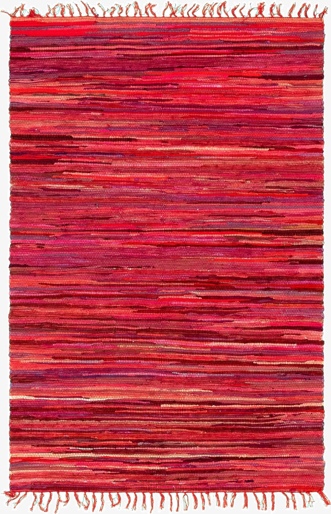  4' x 6'  Hand Woven Chindi Cotton Rug