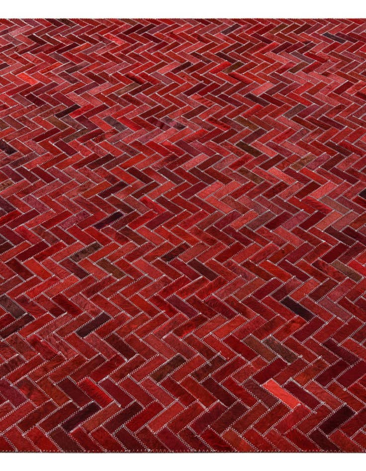 Detail image of  5' x 8' Cowhide Leather Rug