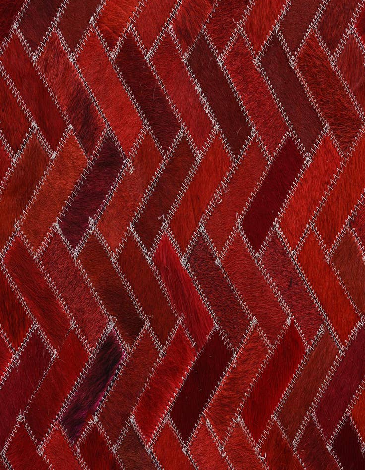 Detail image of  5' x 8' Cowhide Leather Rug