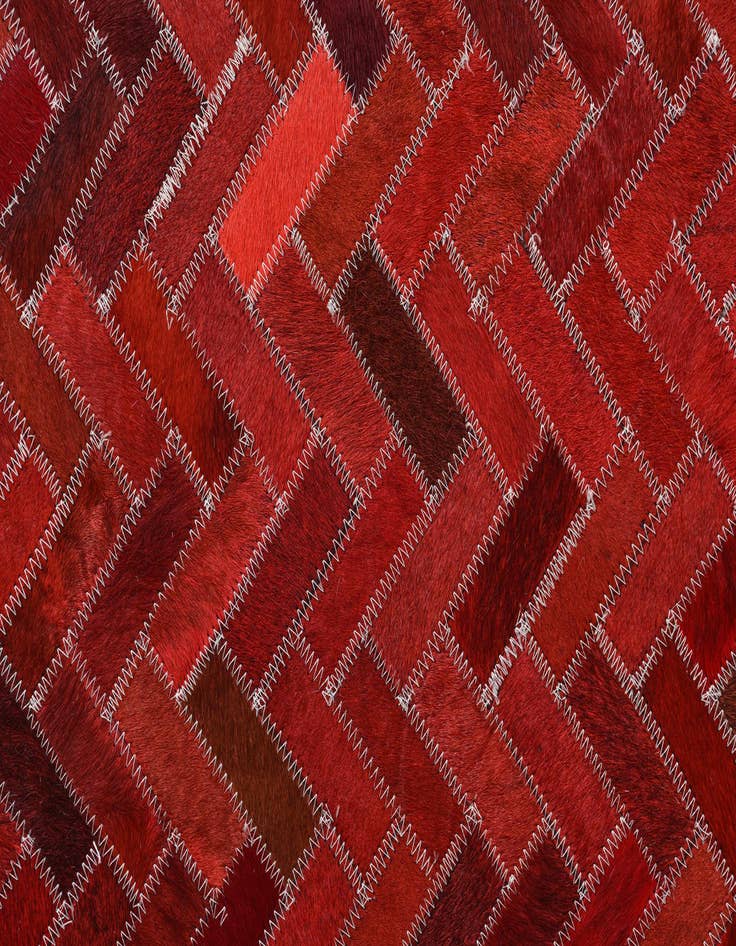 Detail image of  5' x 8' Cowhide Leather Rug