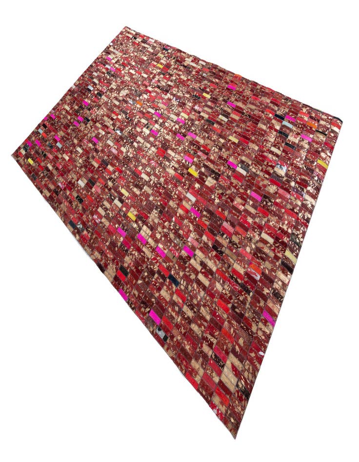 Detail image of  5' x 7' 10 Cowhide Leather Rug