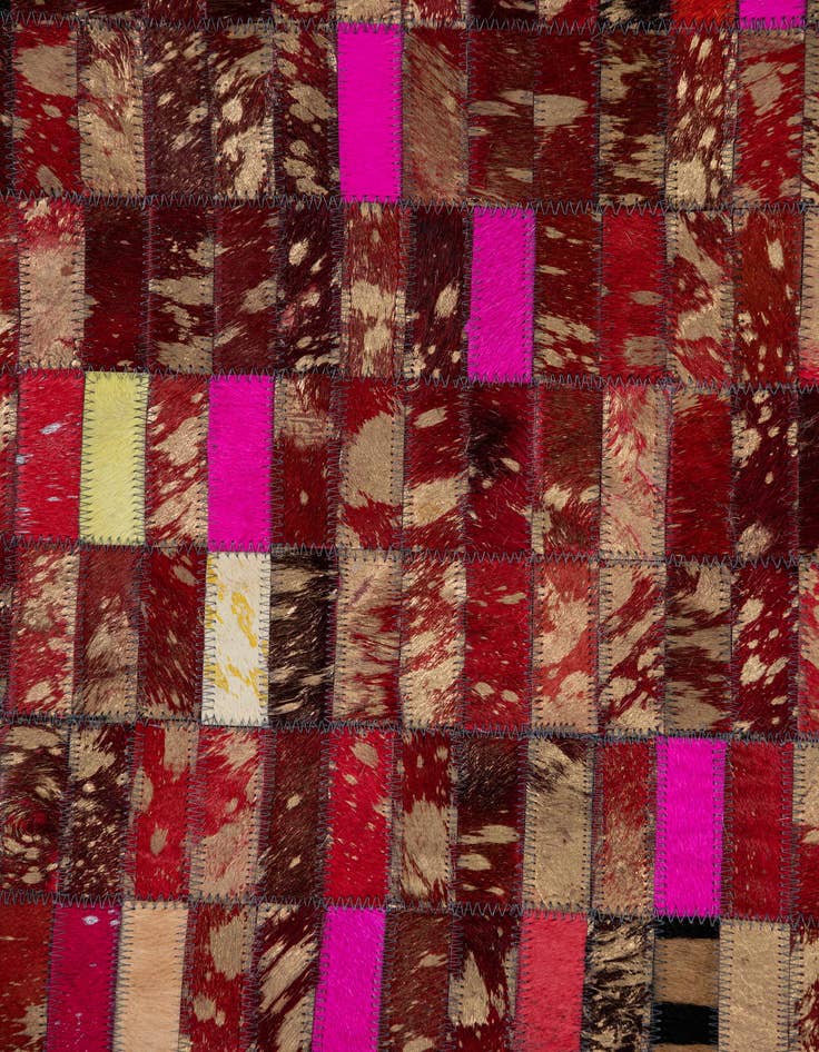 Detail image of  5' x 7' 10 Cowhide Leather Rug