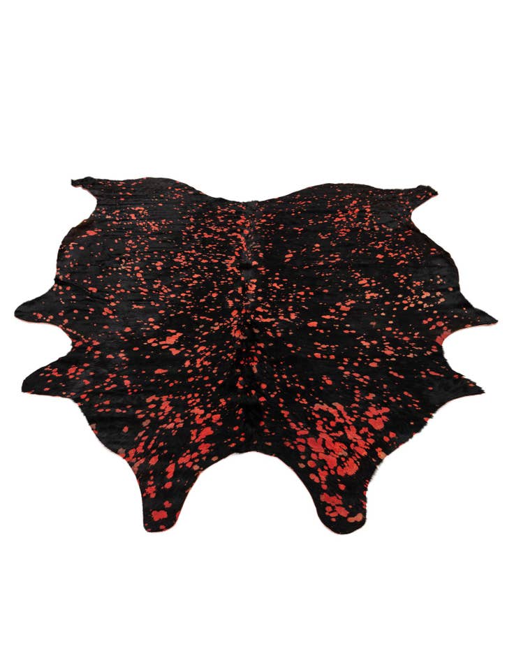 Detail image of  6' 3 x 7' Cowhide Leather Rug