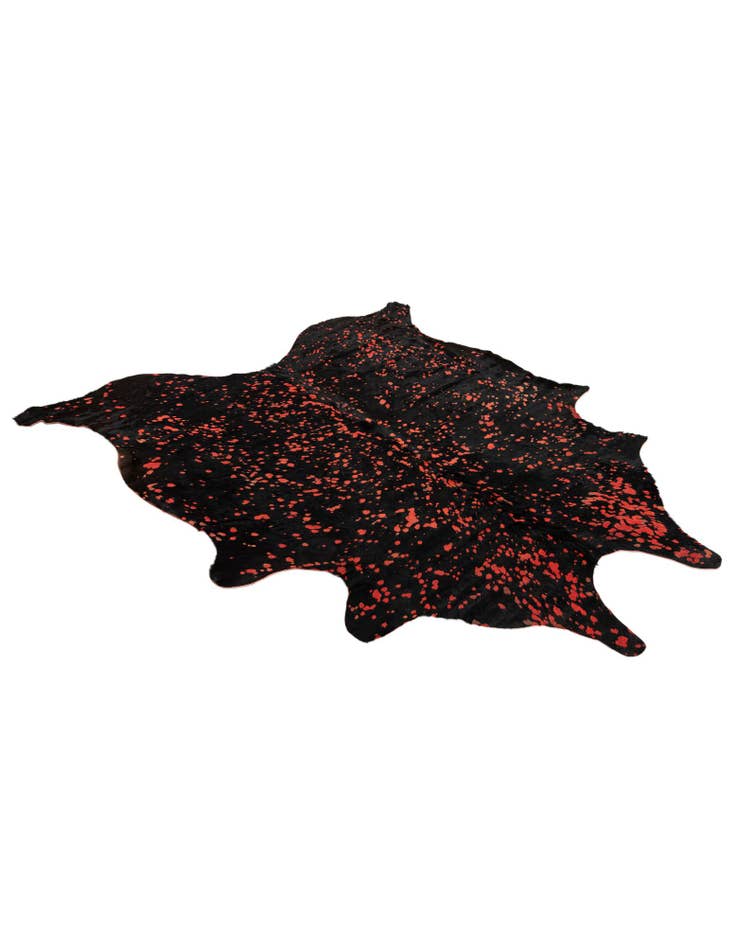 Detail image of  6' 3 x 7' Cowhide Leather Rug