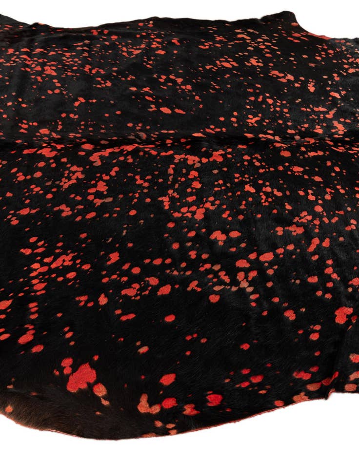 Detail image of  6' 3 x 7' Cowhide Leather Rug