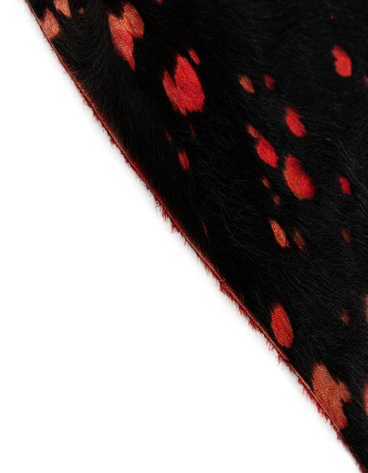 Detail image of  6' 3 x 7' Cowhide Leather Rug