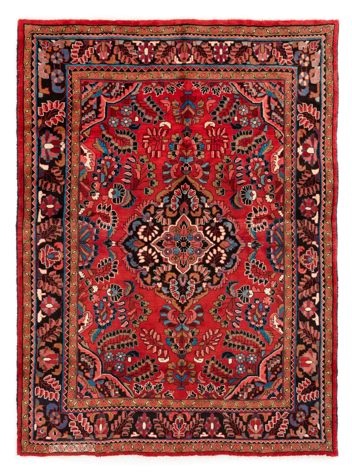  7' 9 x 10' 1  Hand Knotted Darjazin Persian Wool Rug