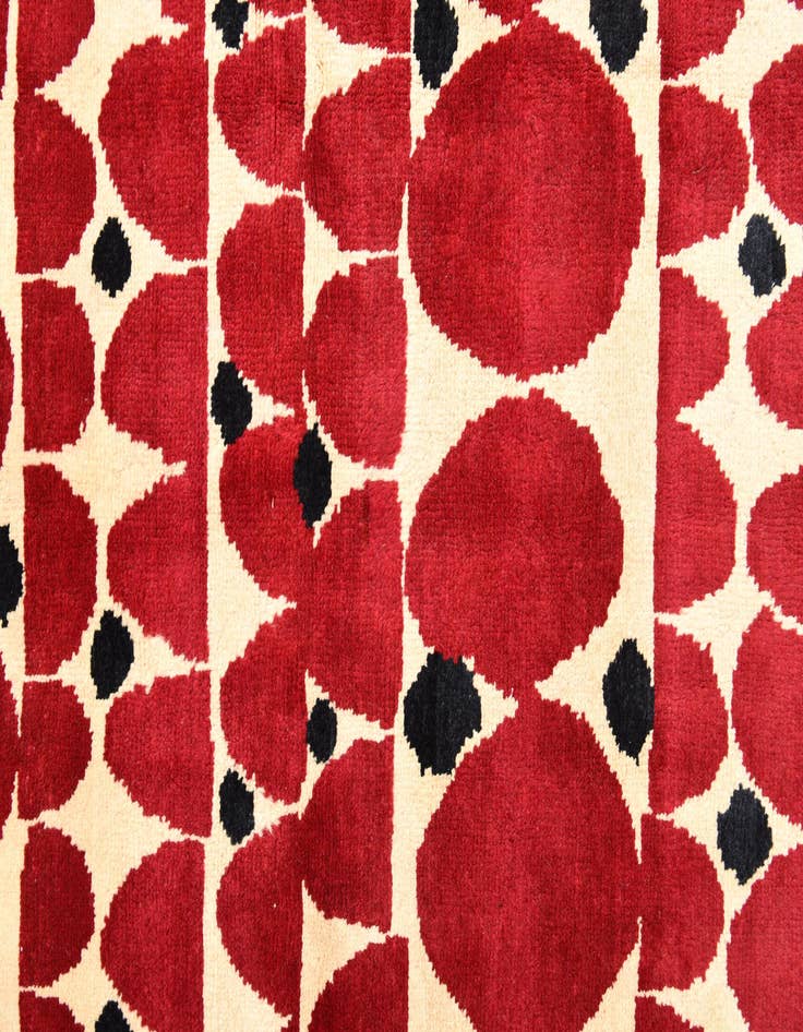 Detail image of  5' 4 x 8'  Hand Knotted Darya Wool Rug