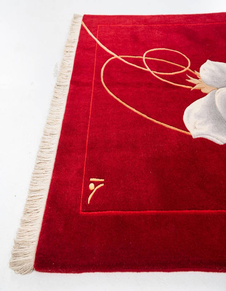 Detail image of  4' x 5' 11  Hand Knotted Darya Rug