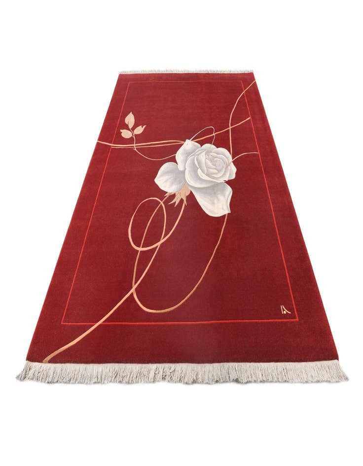 Detail image of  6' 8 x 9' 11  Hand Knotted Darya Wool Rug