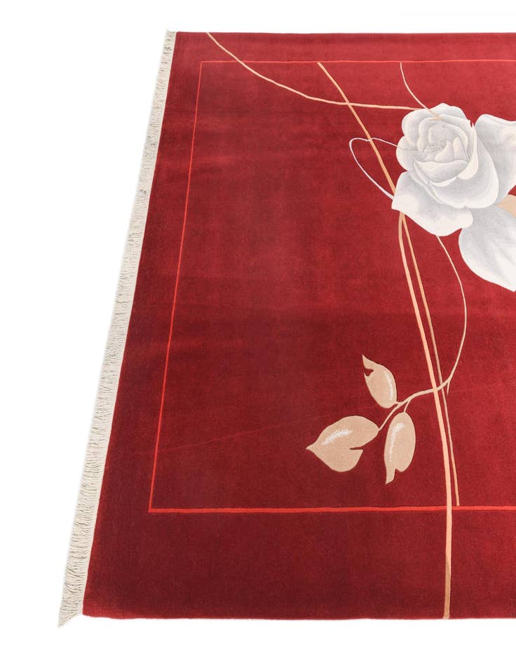 Detail image of  6' 8 x 9' 11  Hand Knotted Darya Wool Rug