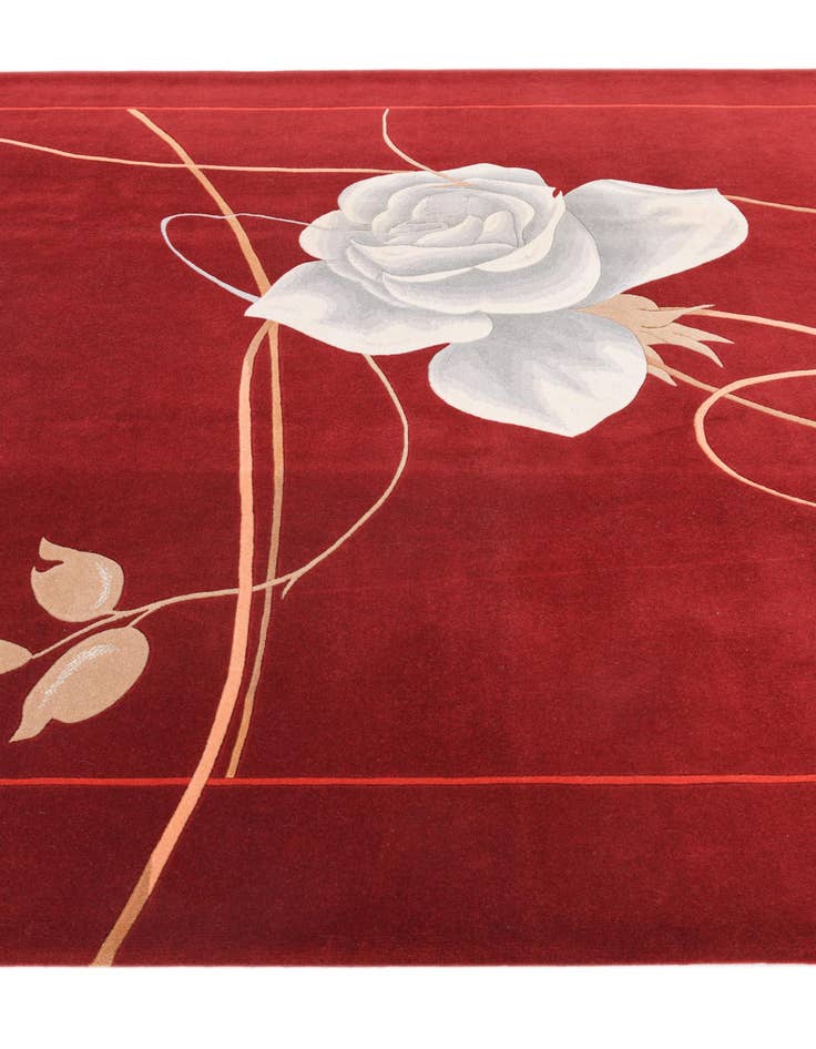 Detail image of  6' 8 x 9' 11  Hand Knotted Darya Wool Rug