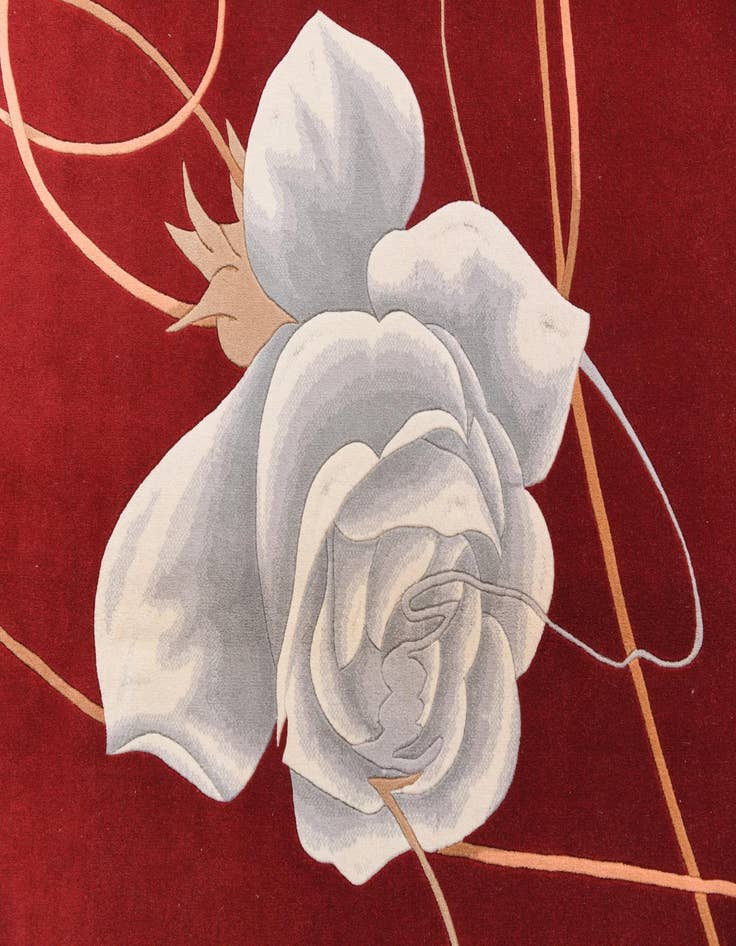 Detail image of  6' 8 x 9' 11  Hand Knotted Darya Wool Rug