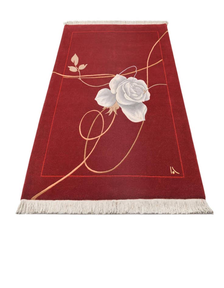 Detail image of  4' 11 x 6' 7  Hand Knotted Darya Wool Rug