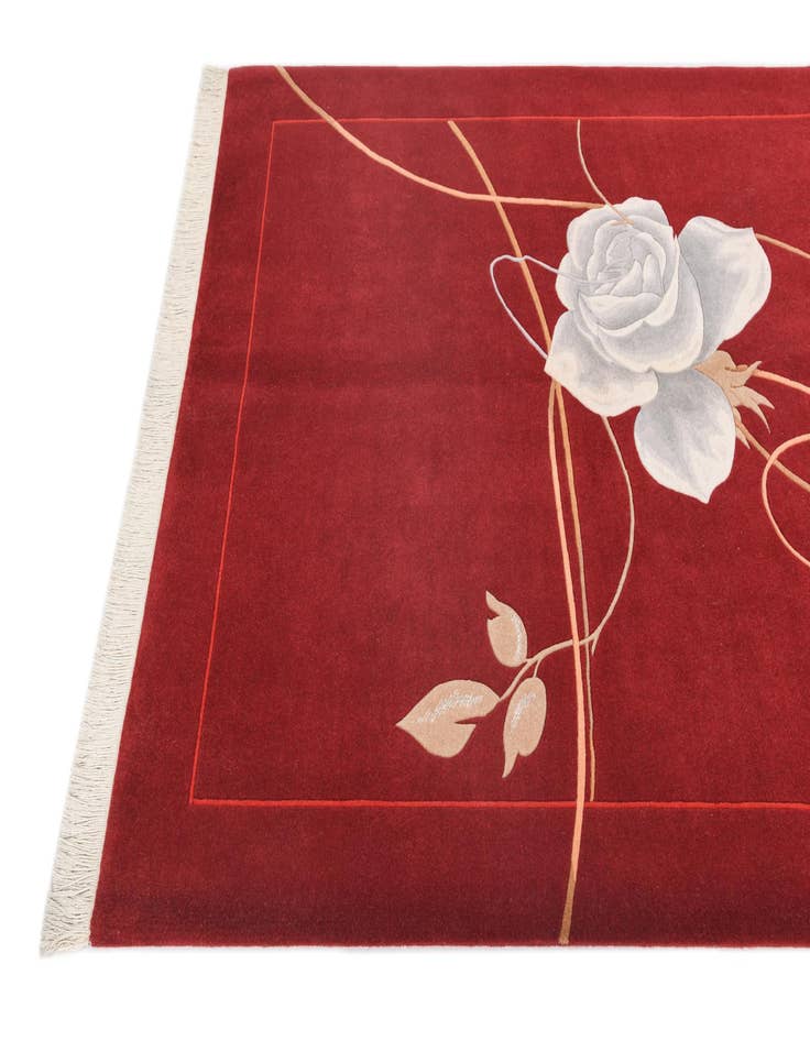 Detail image of  4' 11 x 6' 7  Hand Knotted Darya Wool Rug