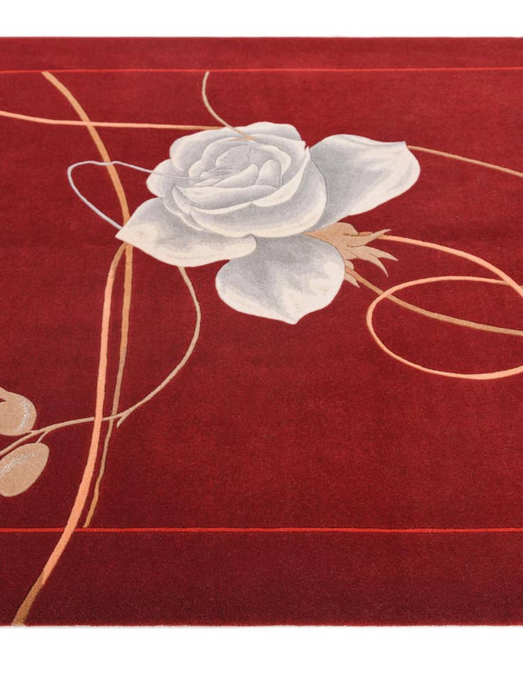 Detail image of  4' 11 x 6' 7  Hand Knotted Darya Wool Rug