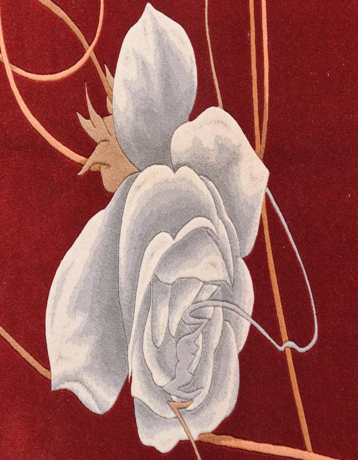 Detail image of  4' 11 x 6' 7  Hand Knotted Darya Wool Rug