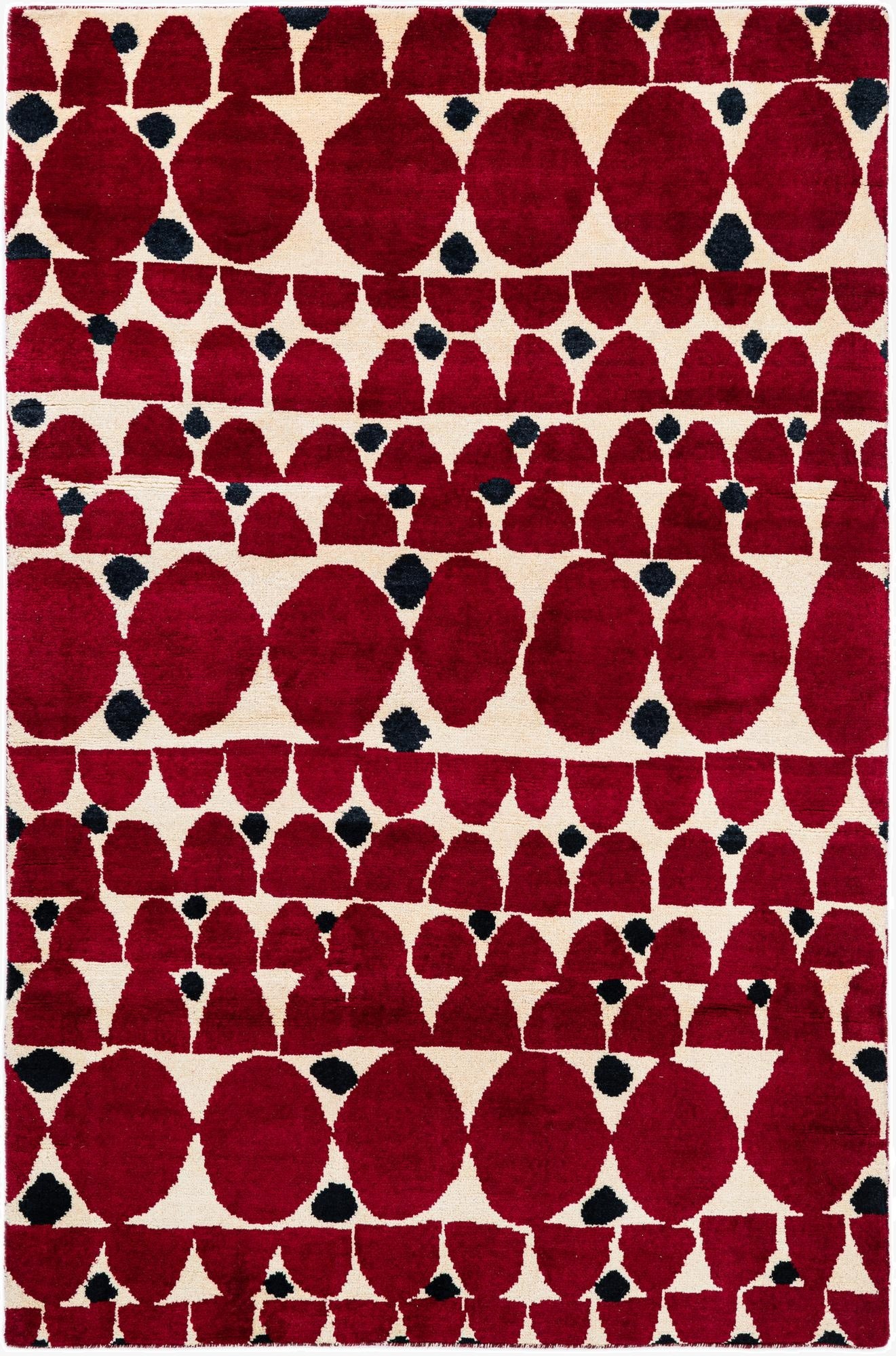  5' 3 x 8' 1  Hand Knotted Darya Wool Rug