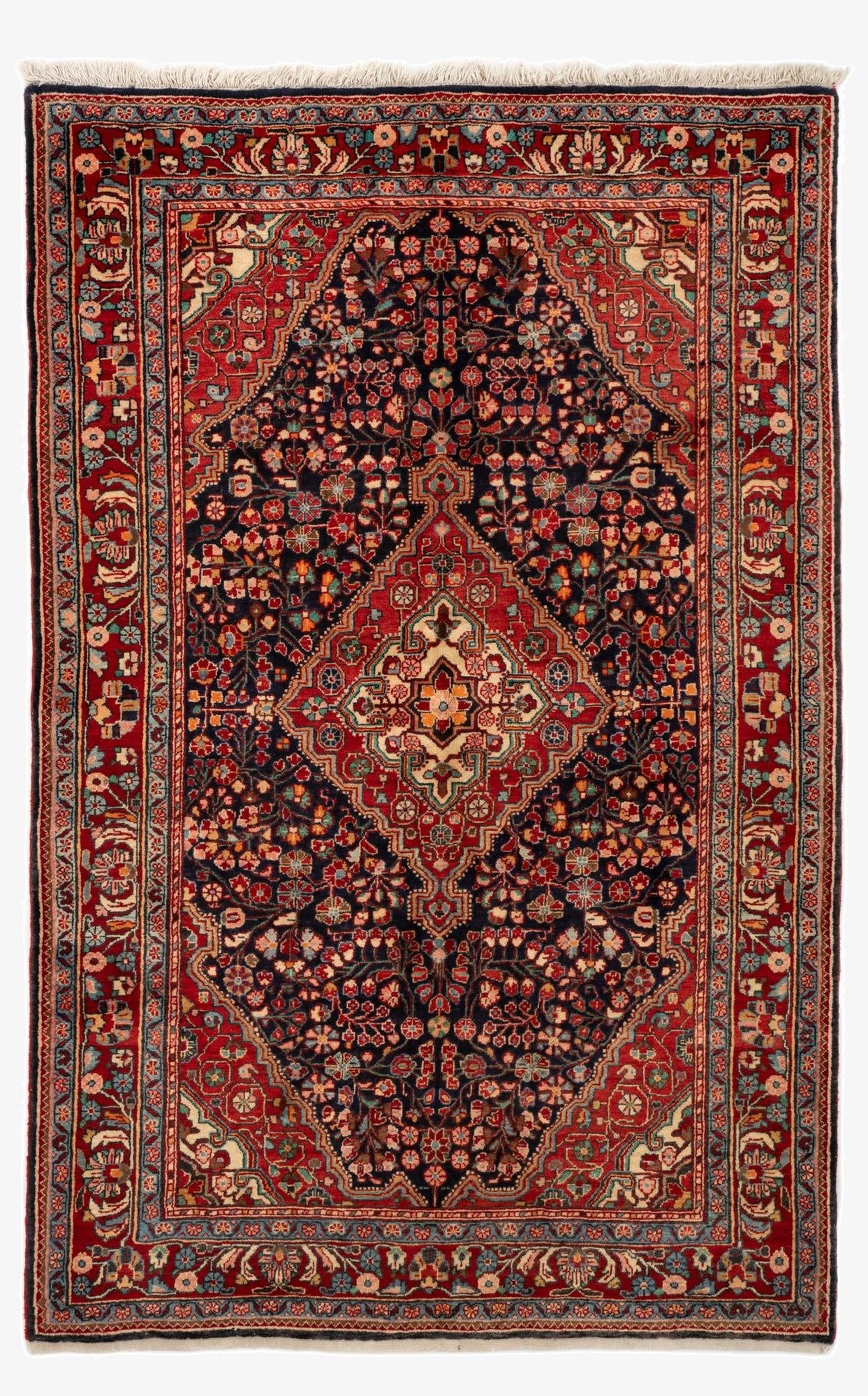  4' 6 x 7' 2  Hand Knotted Djosan Persian Wool Rug