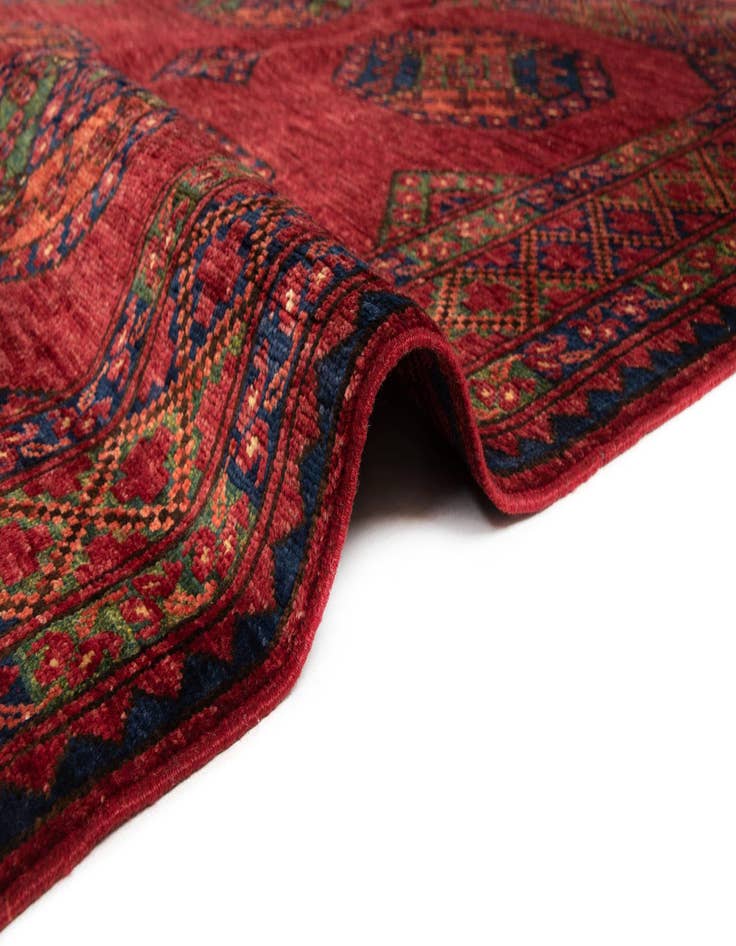 Detail image of  5' 1 x 6' 7 Ersari Afghan Wool Rug