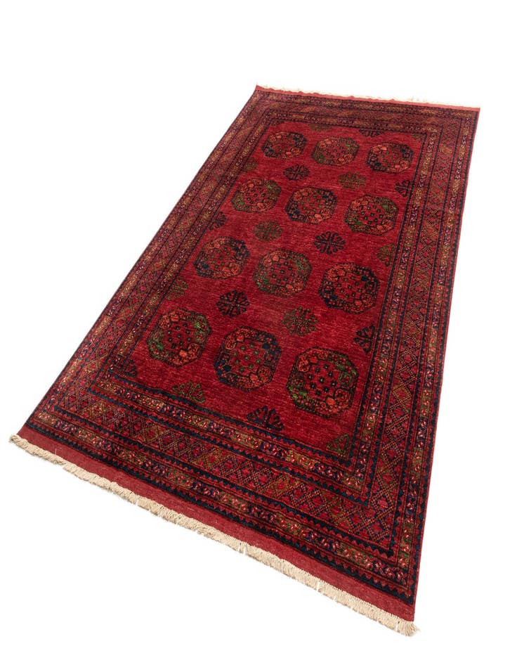 Detail image of  6' 9 x 9' 9 Ersari Afghan Wool Rug