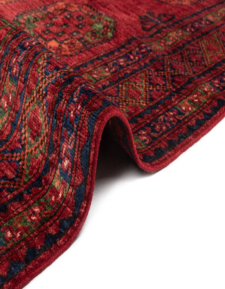 Detail image of  6' 9 x 9' 9 Ersari Afghan Wool Rug