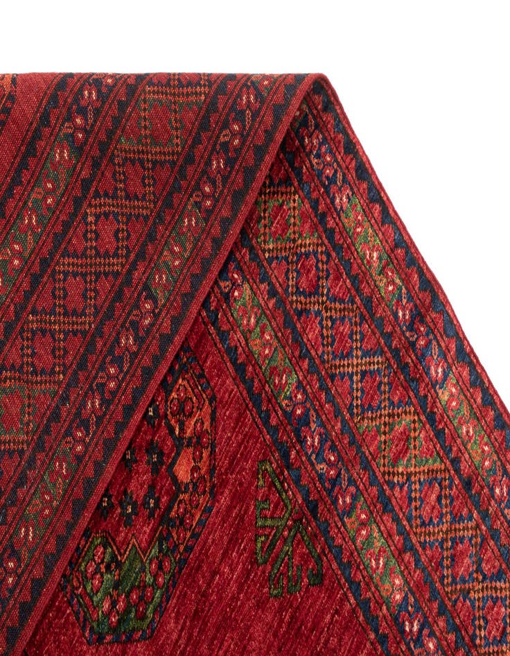 Detail image of  6' 9 x 9' 9 Ersari Afghan Wool Rug