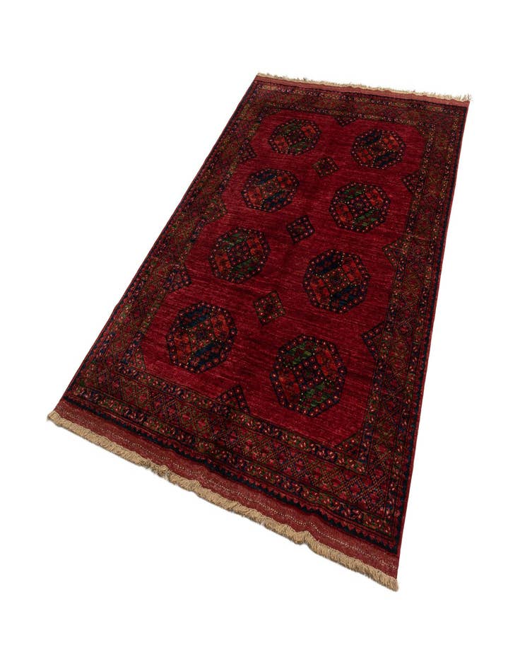 Detail image of  5' 10 x 8' Ersari Afghan Wool Rug