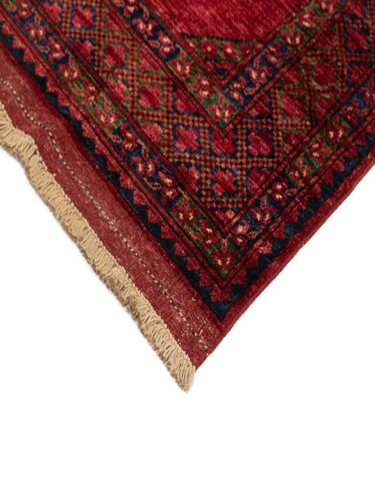 Detail image of  5' 10 x 8' Ersari Afghan Wool Rug