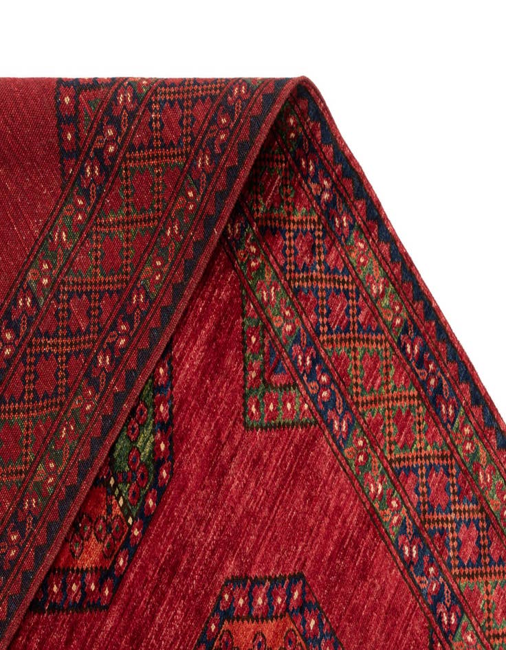 Detail image of  5' 10 x 8' Ersari Afghan Wool Rug