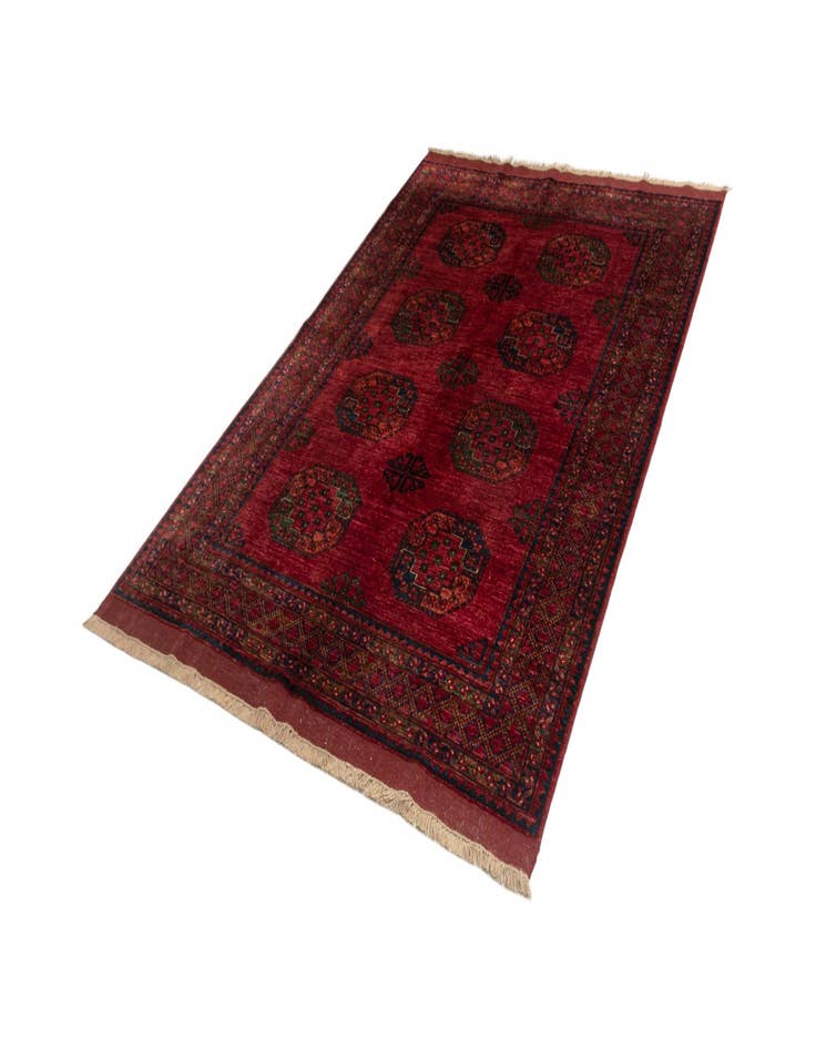 Detail image of  5' 9 x 7' 9 Ersari Afghan Wool Rug