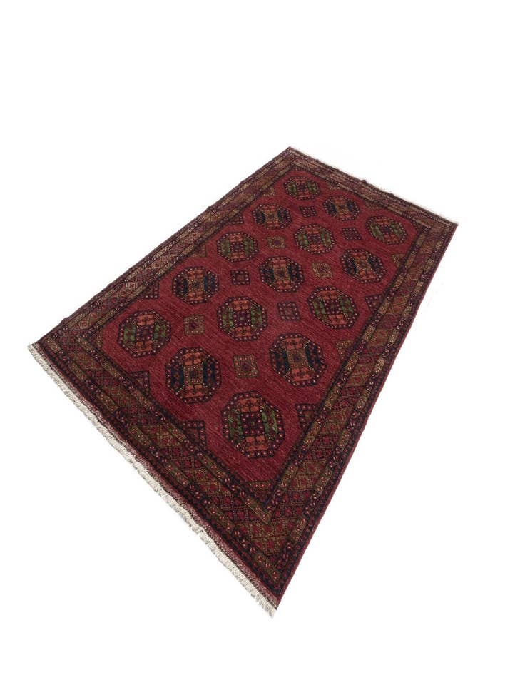 Detail image of  6' 8 x 10' 8 Ersari Afghan Wool Rug