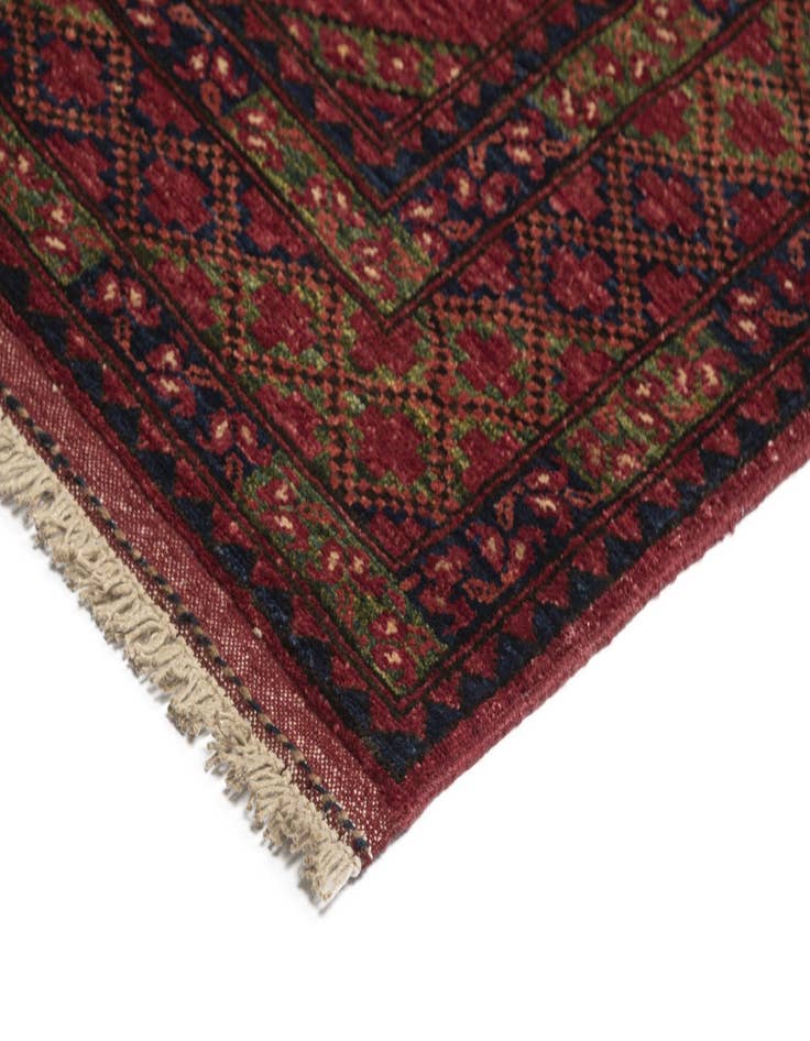 Detail image of  6' 8 x 10' 8 Ersari Afghan Wool Rug