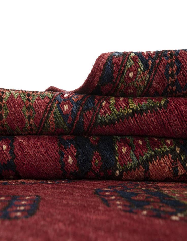 Detail image of  6' 8 x 10' 8 Ersari Afghan Wool Rug