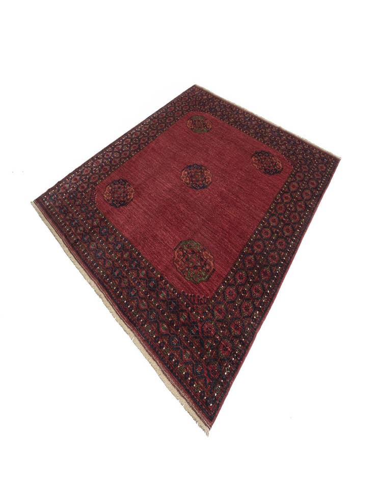 Detail image of  8' 7 x 9' 9 Ersari Afghan Wool Rug