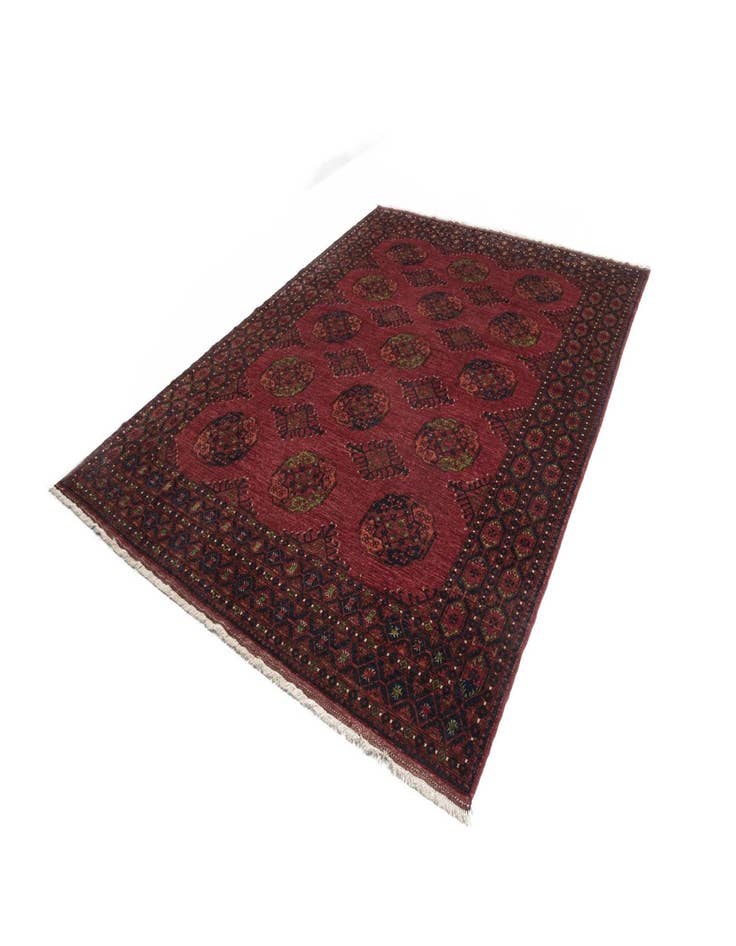 Detail image of  9' 1 x 12' 2 Ersari Afghan Wool Rug