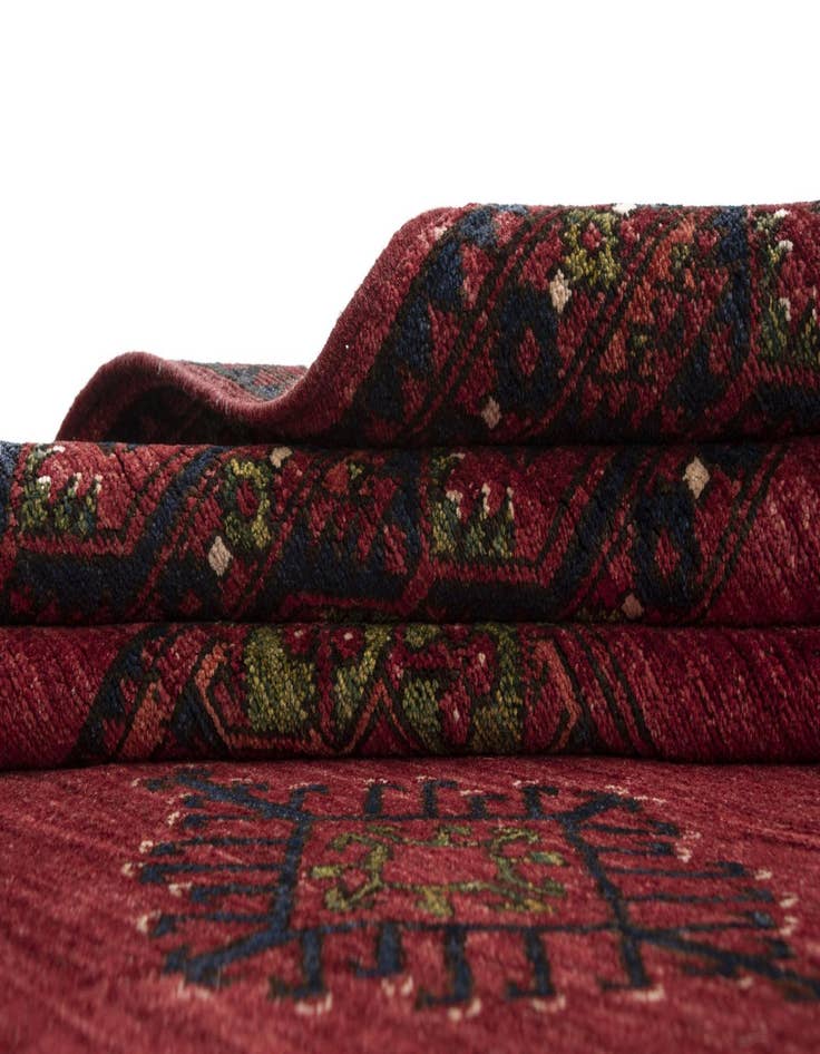 Detail image of  9' 1 x 12' 2 Ersari Afghan Wool Rug