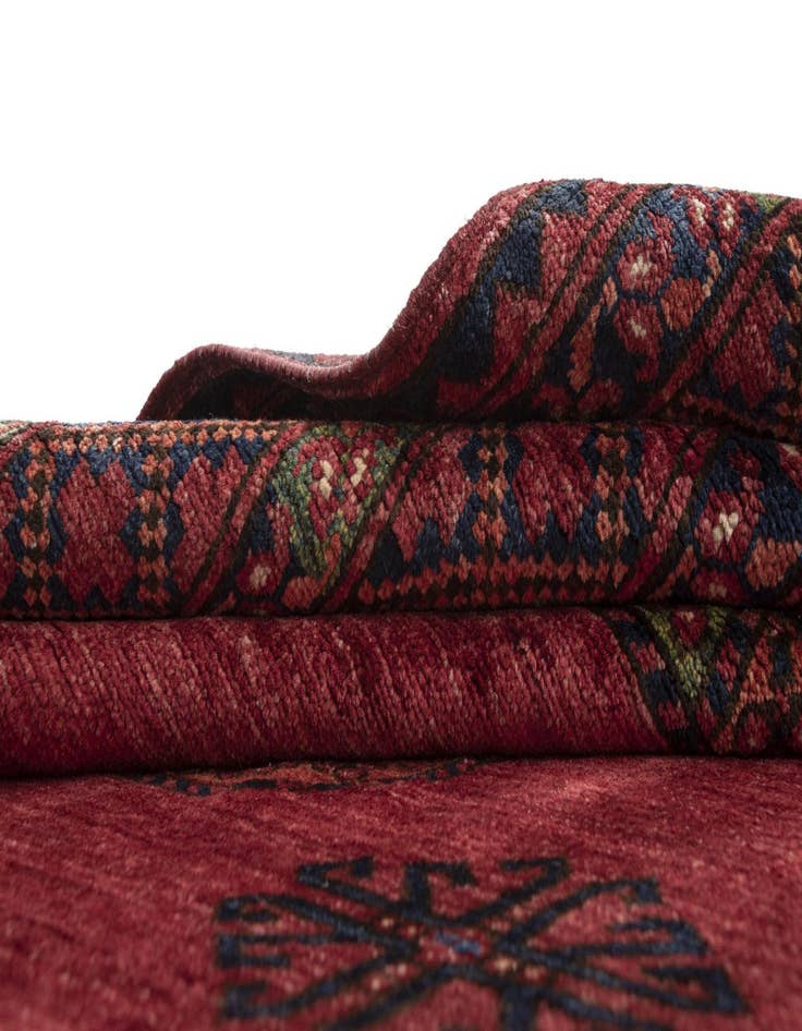 Detail image of  8' 11 x 12' 1 Ersari Afghan Wool Rug