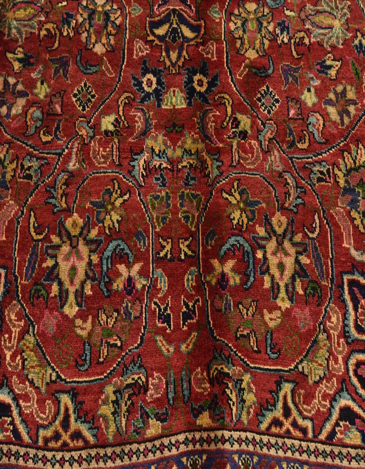 Detail image of  6' 9 x 9' 10  Hand Knotted Farahan Persian Wool Rug