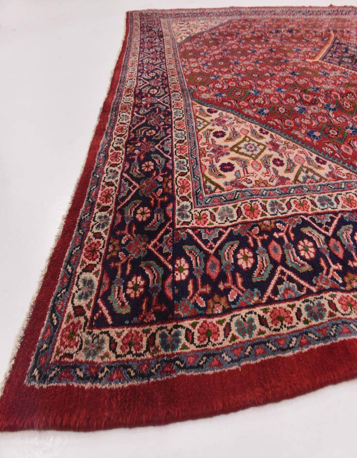 Detail image of  9' 8 x 13'  Hand Knotted Farahan Persian Wool Rug