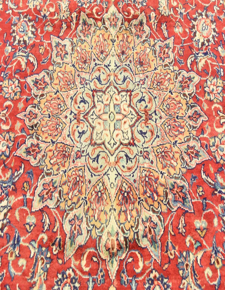 Detail image of  10' x 13' 5  Hand Knotted Farahan Persian Wool Rug