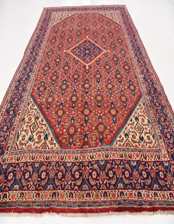 Detail image of  9' 9 x 13' 2  Hand Knotted Farahan Persian Wool Rug