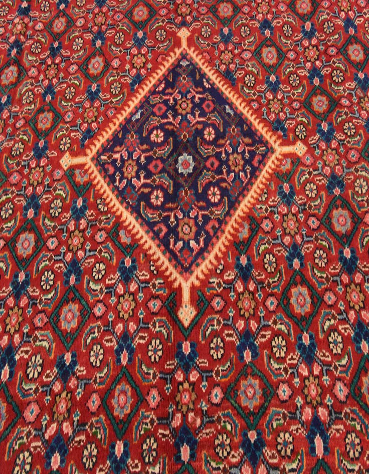 Detail image of  9' 9 x 13' 2  Hand Knotted Farahan Persian Wool Rug