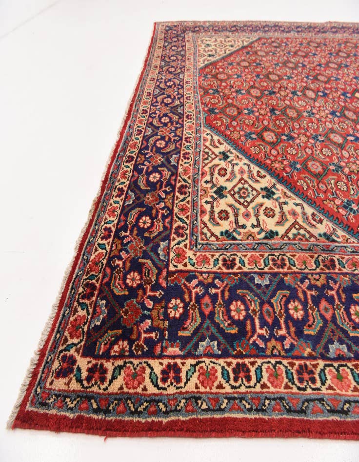 Detail image of  9' 9 x 13' 2  Hand Knotted Farahan Persian Wool Rug