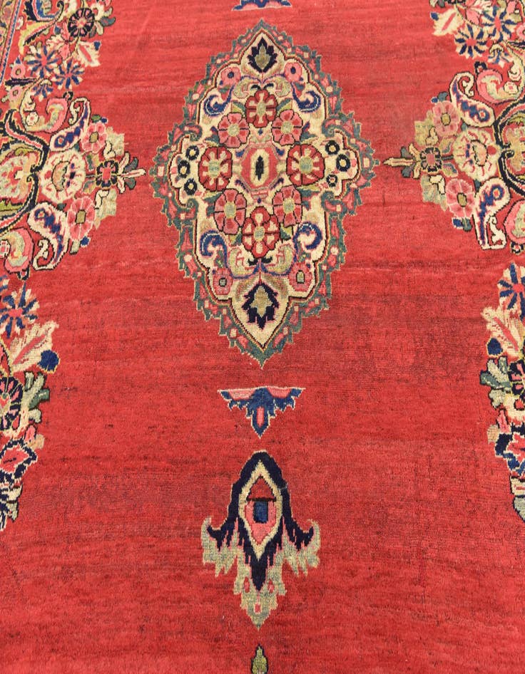Detail image of  8' 9 x 12' 8  Hand Knotted Farahan Persian Wool Rug